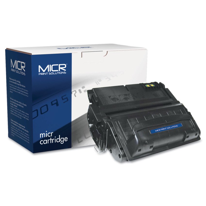 MCR42AM - MICR Print Solutions Compatible Q5942A(M) (42AM) MICR Toner, 10,000 Page-Yield, Black (MCR42AM)