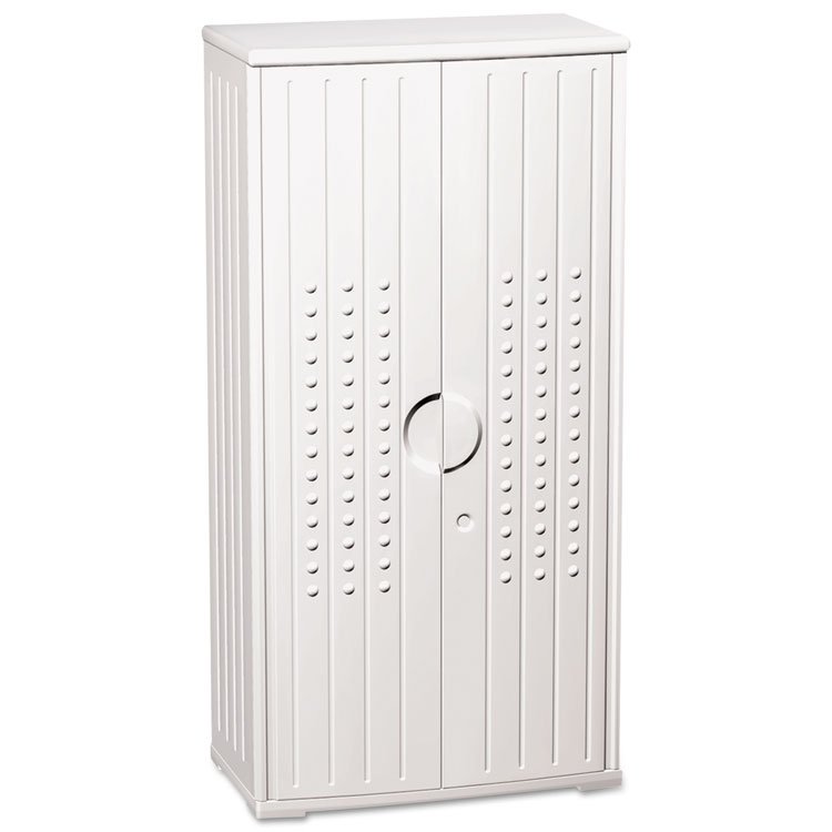 Iceberg Rough n Ready Storage Cabinet, Three-Shelf, 33w x 18d x 66h, Platinum (ICE92553)