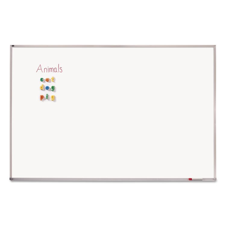 Quartet Porcelain Magnetic Whiteboard, 72 x 48, White Surface, Silver Aluminum Frame (QRTPPA406)
