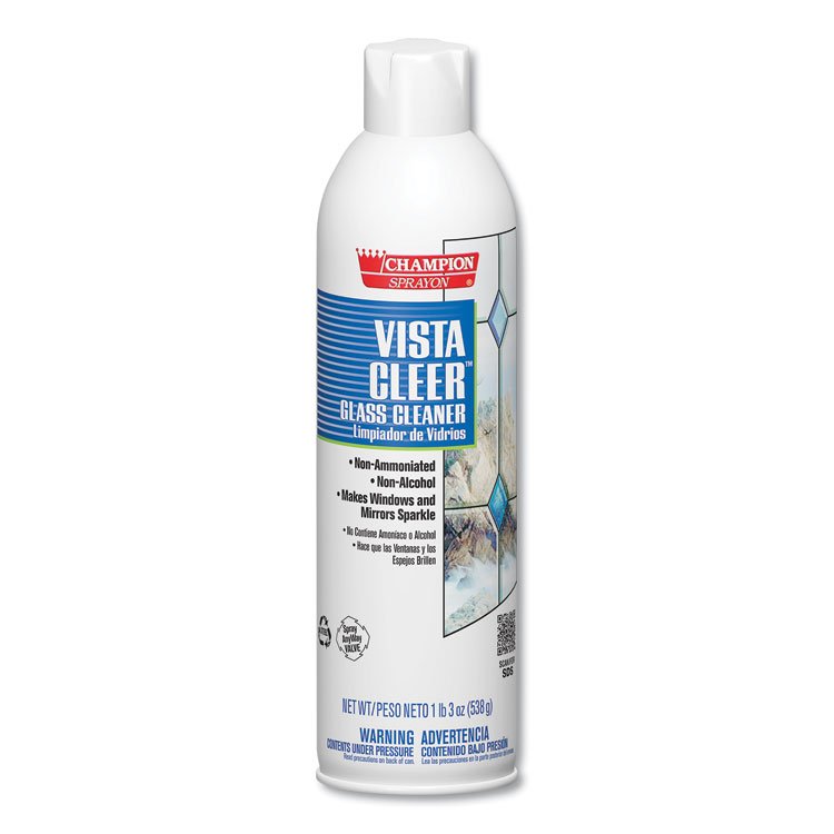 Chase Products Vista Cleer Ammonia-free, Clean Scent, 20 oz Aerosol Spray, 12/Carton (CHP5155)