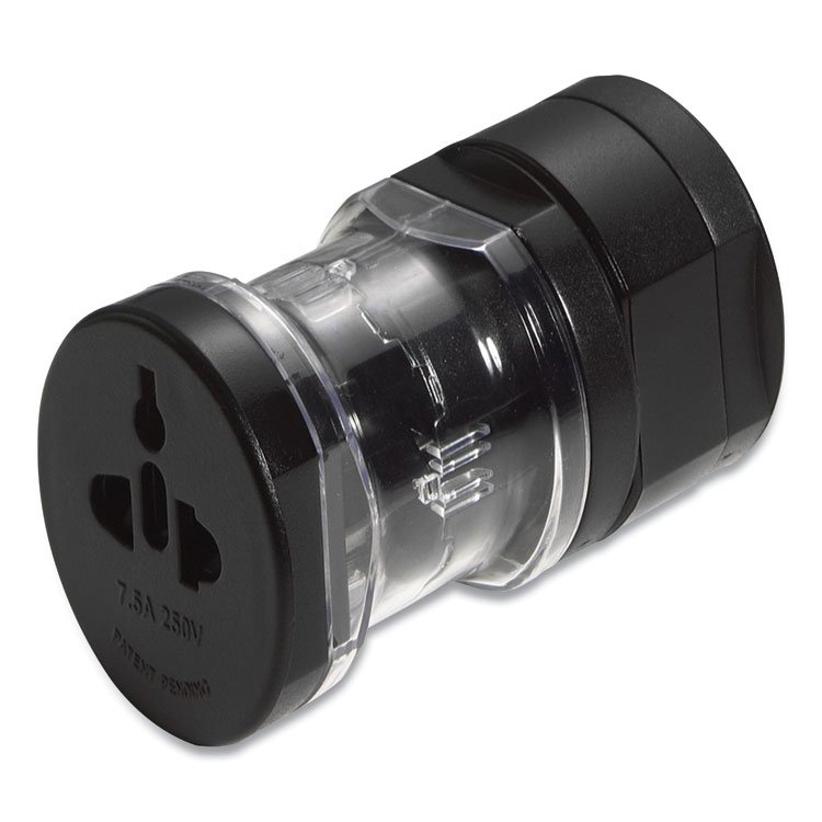 Targus World Traveler AC Power Adapter, 110 V to 250 V, Black (TRGAPK01US1)