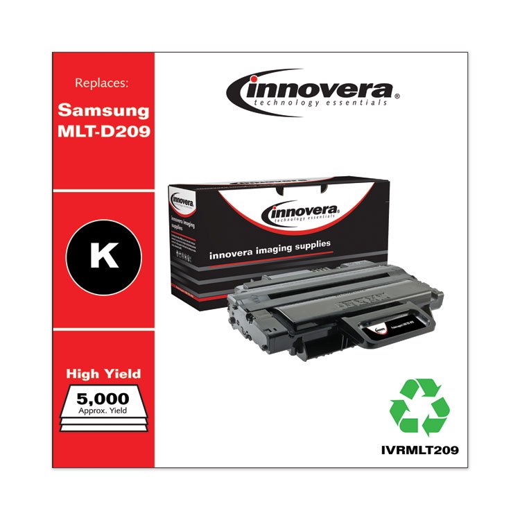 Innovera Remanufactured Black High-Yield Toner, Replacement for MLT-D209L, 5,000 Page-Yield (IVRMLT209)