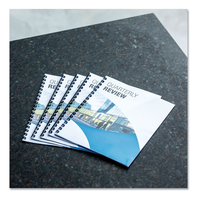 Fellowes Plastic Comb Bindings, 1" Diameter, 200 Sheet Capacity, Black, 10/Pack (FEL52383)