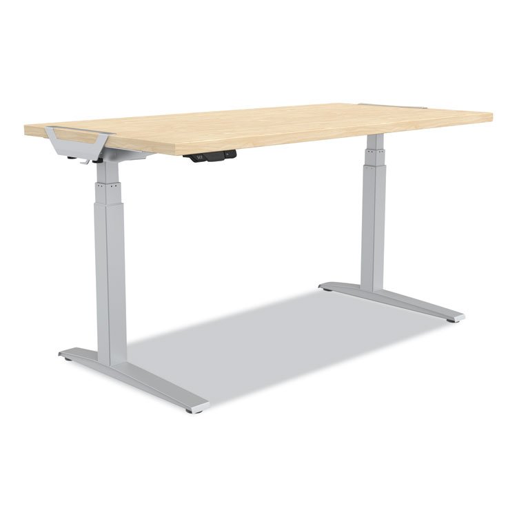 Fellowes Levado Laminate Table Top is durable High-Pressure Laminate (HPL) that’s easy to clean and resistant to dents, chips, UV rays, stains, and scratches. It also includes cable management to keep your workspace tidy. The table top is for work with the Fellowes Cambio Height Adjustable Table Base (sold separately). The top is rectangular and comes in maple. Perfect for any office setup.