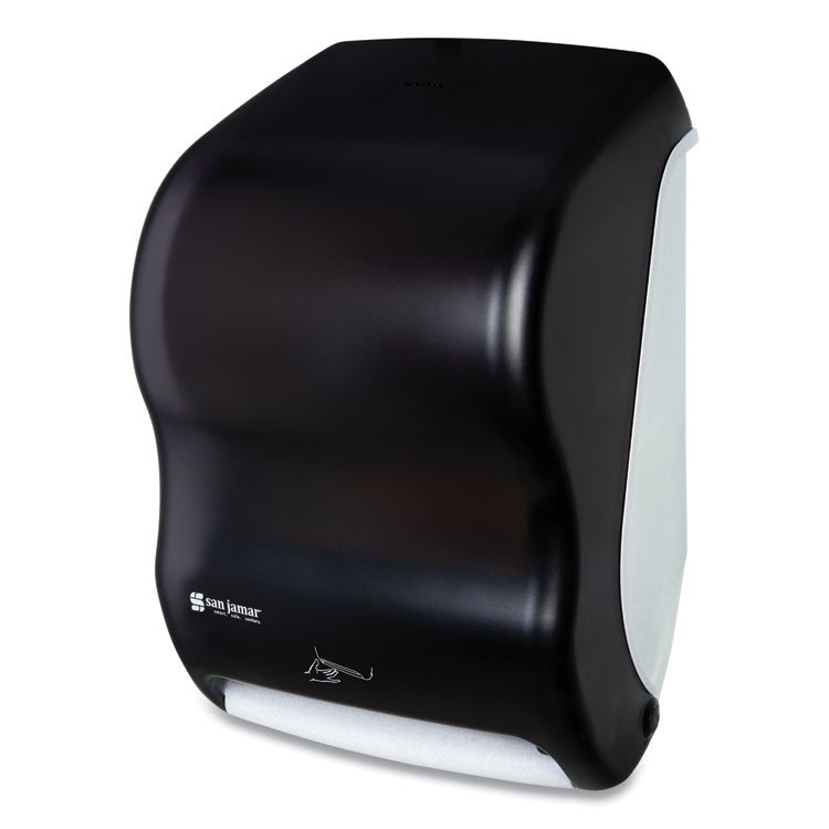San Jamar Smart System with iQ Sensor Towel Dispenser, 11.75 x 9 x 15.5, Black Pearl (SJMT1400TBK)