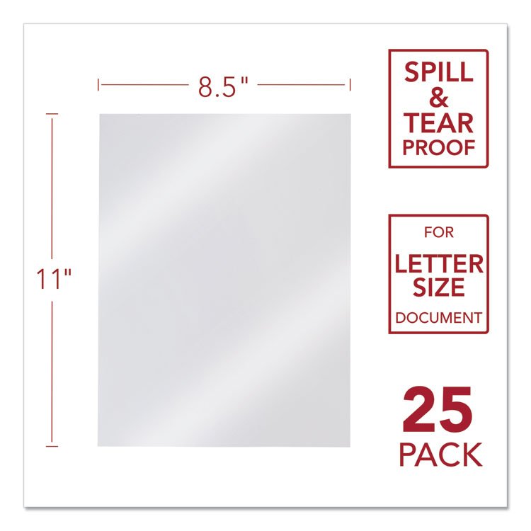 GBC Design View Poly Presentation Covers for Binding Systems, Frost, 11 x 8.5, Unpunched, 25/Pack (GBC2514499)