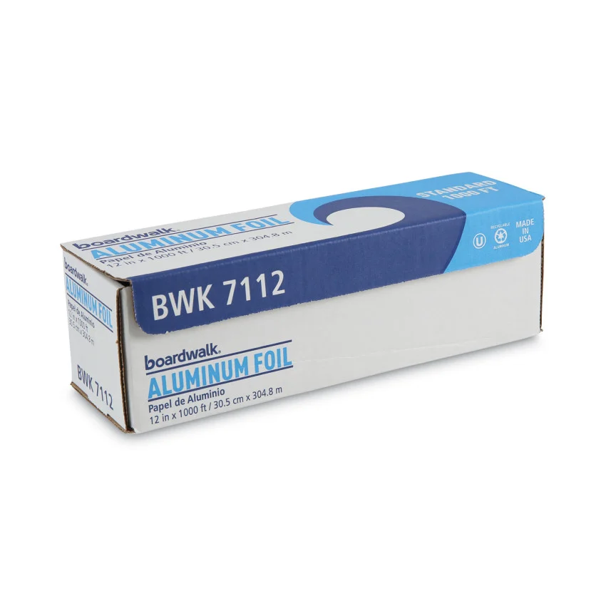 BWK7112 - Boardwalk Standard Aluminum Foil Roll, 63 Gauge, 12" x 1,000 ft (BWK7112)
