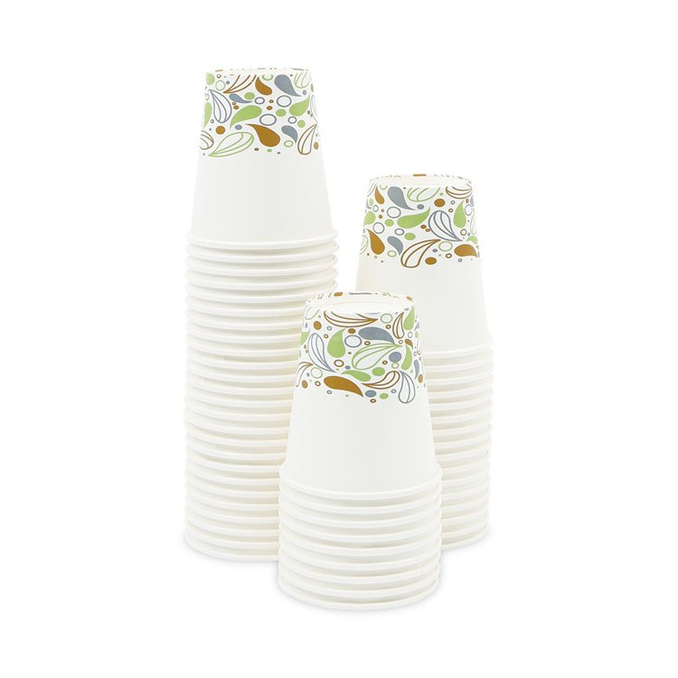 Boardwalk Deerfield Printed Paper Hot Cups, 10 oz, 50/Sleeve, 20 Sleeves/Carton (BWKDEER10HCUP)