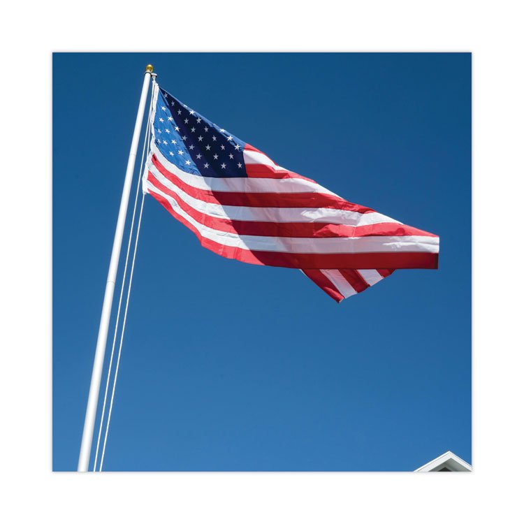 Advantus All-Weather Outdoor U.S. Flag, 96" x 60", Heavyweight Nylon (AVTMBE002270)