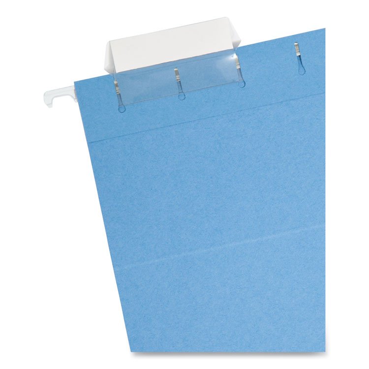 Smead Colored Hanging File Folders with 1/5 Cut Tabs, Letter Size, 1/5-Cut Tabs, Blue, 25/Box (SMD64060)