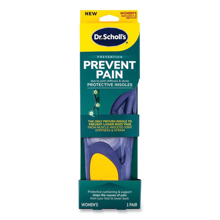 Dr. Scholl's Prevent Pain Protective Insoles for Women, Women's Size 6 to 10, Purple (DSC00329)