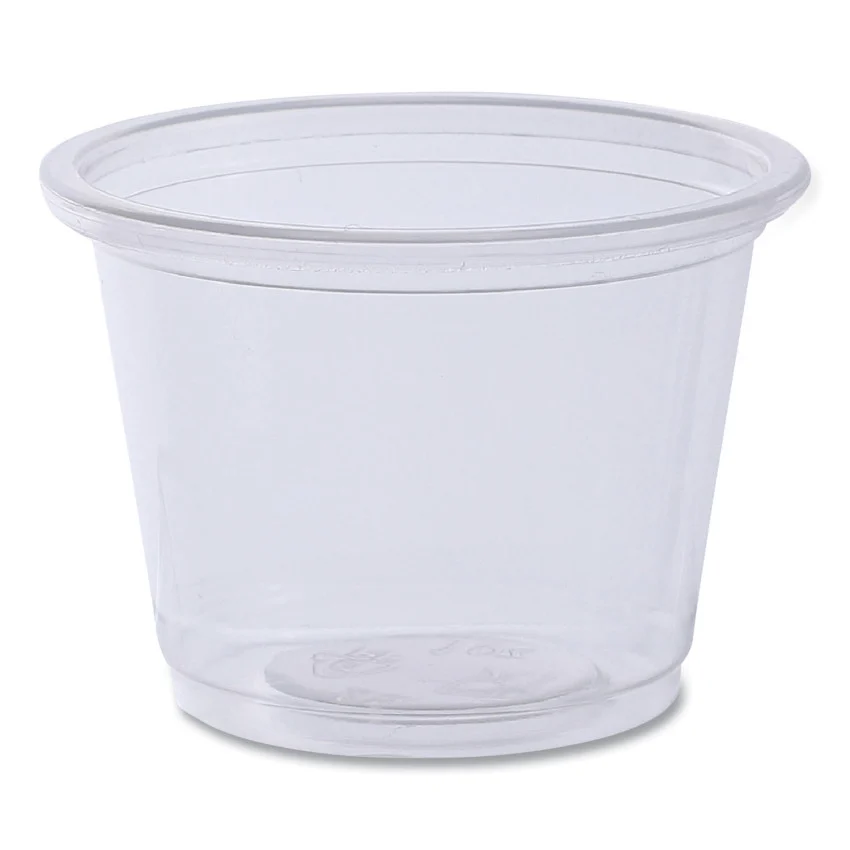 BWKPRTN1TS - Boardwalk Souffle/Portion Cups, 1 oz, Polypropylene, Clear, 20 Cups/Sleeve, 125 Sleeves/Carton (BWKPRTN1TS)