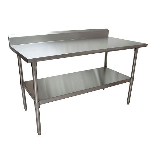 BK Resources Stainless Steel 5 Riser Top Tables, 60w x 30d x 39.75h, Silver, 2Pallet (BKE2VTR56030)