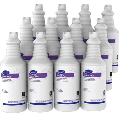 Diversey Emerel Plus Cream Cleanser, Odorless, 32 oz Squeeze Bottle, 12/Carton (DVO94496138)