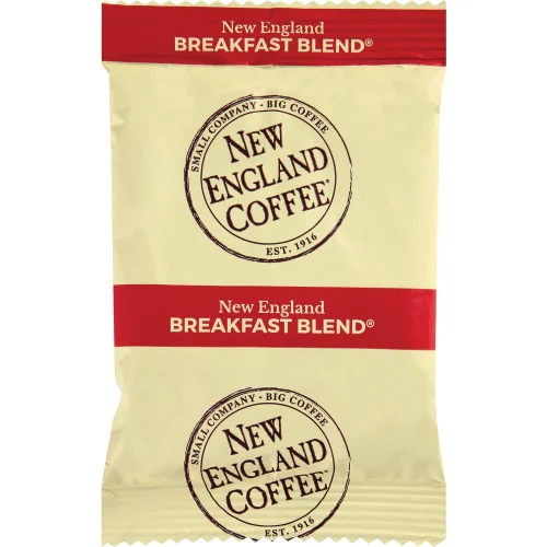 New England Coffee Coffee Portion Packs, Breakfast Blend, 2.5 oz Pack, 24Box (NCF026260)