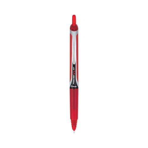Pilot Precise V5RT Roller Ball Pen, Retractable, Extra-Fine 0.5 mm, Red Ink, Red Barrel (PIL26064)