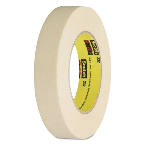 Scotch High-Performance Masking Tape 232, 3 Core, 24 mm x 55 m, Tan (MMM2321)