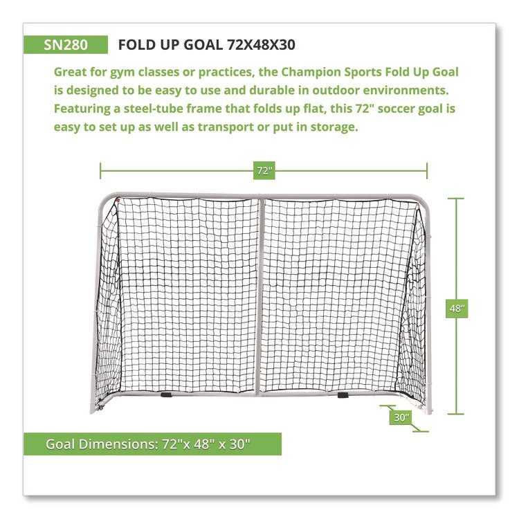 Champion Sports Fold Up Goal, 72" x 48" (CSISN280)