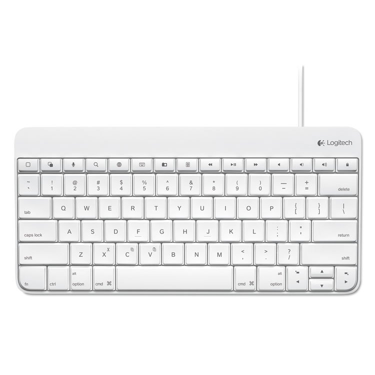 Logitech Wired Keyboard for iPad, Apple Lightning, White (LOG920006341)