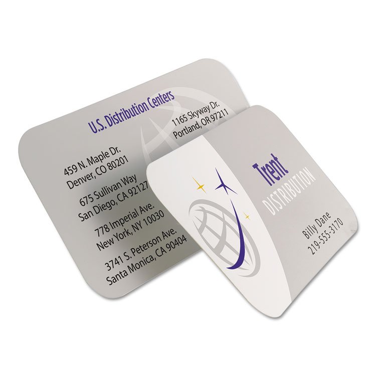 Avery Print-to-the-Edge Business Cards with Rounded Corners, Inkjet, 2 x 3.5, White, 8 Cards/Sheet, 20 Sheets/Pack (AVE88220)