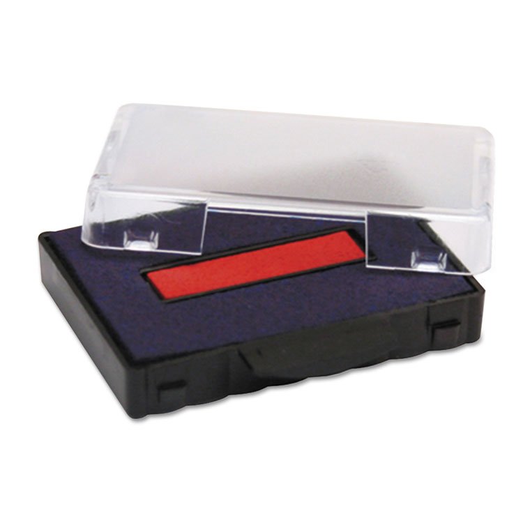 Trodat T5440 Professional Replacement Ink Pad for Trodat Custom Self-Inking Stamps, 1.13" x 2", Blue/Red (USSP5440BR)