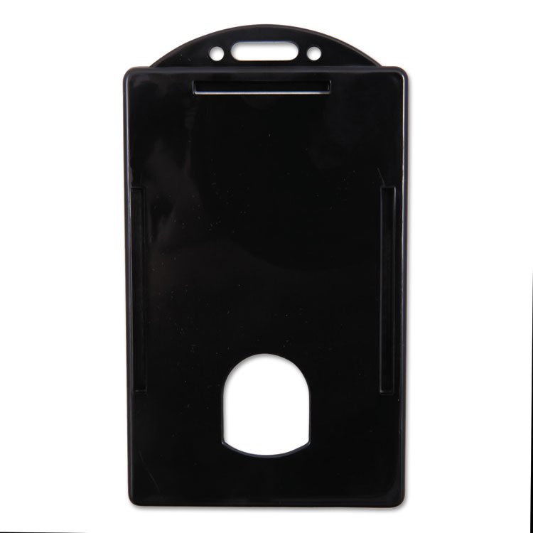 SICURIX Sicurix Badge/Card Holder, 4 x 2 9/10, Black, 25/Pack (BAU68320)