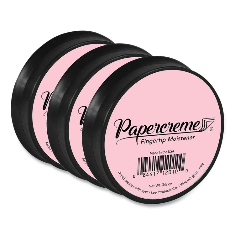 LEE Papercreme Fingertip Moistener, 0.38 oz, Coral, 3/Pack (LEE12010)