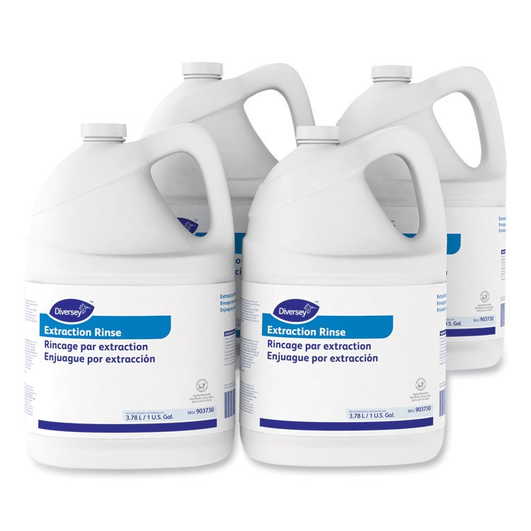 Diversey Carpet Extraction Rinse, Floral Scent, 1 gal Bottle, 4/Carton (DVO101109760)