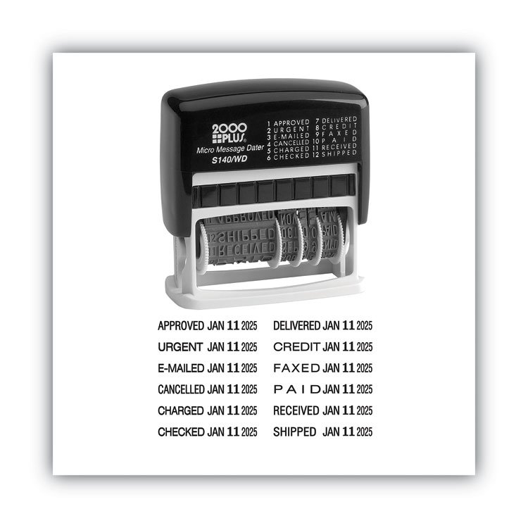 COSCO 2000PLUS Micro Message Dater, Self-Inking (COS011090)