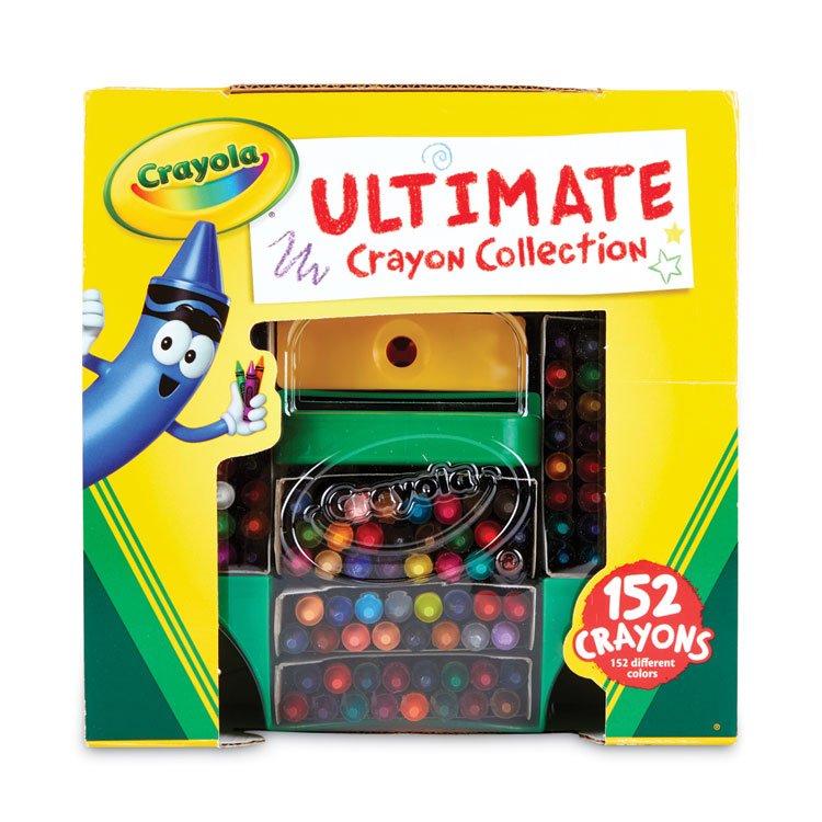 Crayola Ultimate Crayon Case, Sharpener Caddy, 152 Colors (CYO520030)