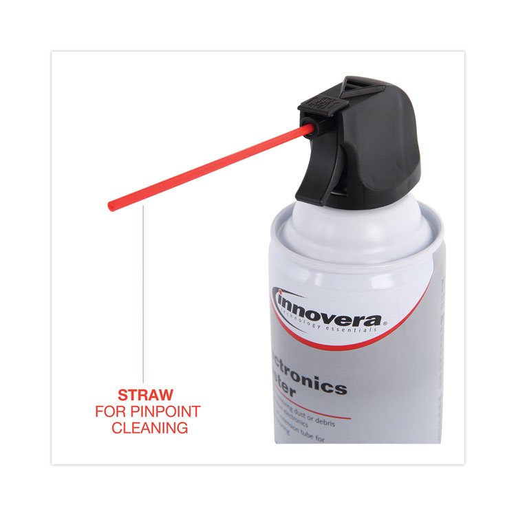 Innovera Compressed Air Duster Cleaner, 10 oz Can (IVR10010)