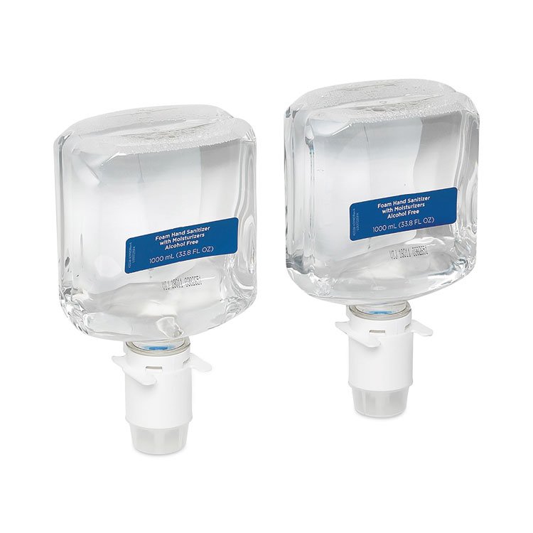 Georgia Pacific Professional enMotion Gen2 Moisturizing Foam Hand Sanitizer Dispenser Refill, 1,000 mL Bottle, Fragrance-Free, 2/Carton (GPC42338)