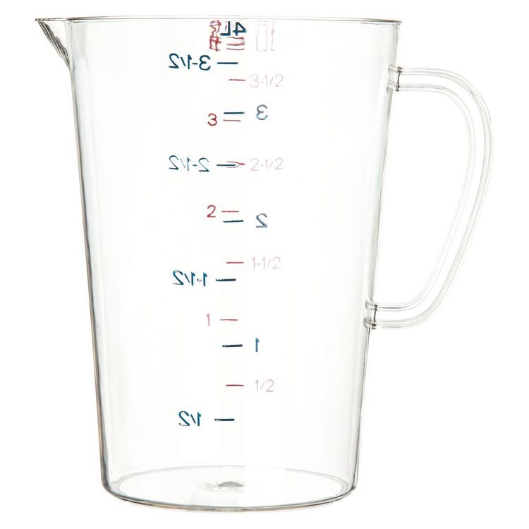 Carlisle Commercial Measuring Cup, 1 gal, Clear (CFS4314507)