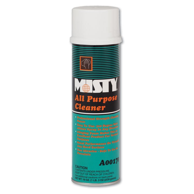 Misty All-Purpose Cleaner, Mint Scent, 19 oz Aerosol Spray, 12/Carton (AMR1001592)