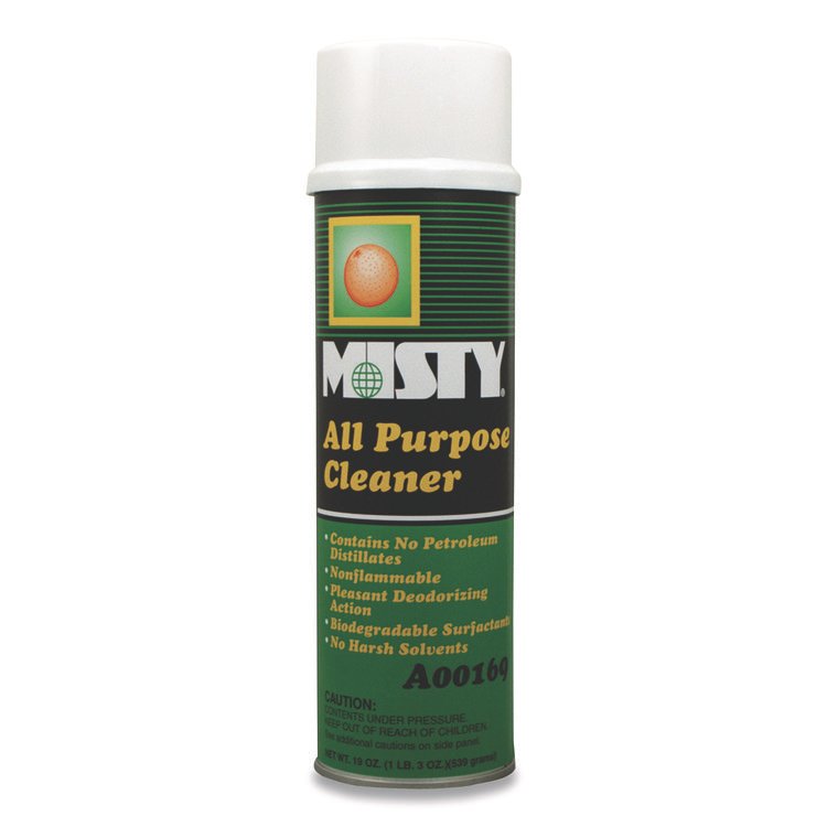 Misty Green All-Purpose Cleaner, Citrus Scent, 19 oz Aerosol Spray, 12/Carton (AMR1001583)