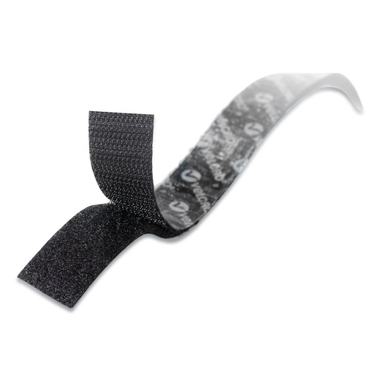 VELCRO Brand Sticky-Back Fasteners with Dispenser, Removable Adhesive, 0.75" x 15 ft, Black (VEK90081)