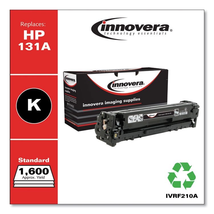 Innovera Remanufactured Black Toner, Replacement for 131A (CF210A), 1,400 Page-Yield (IVRF210A)