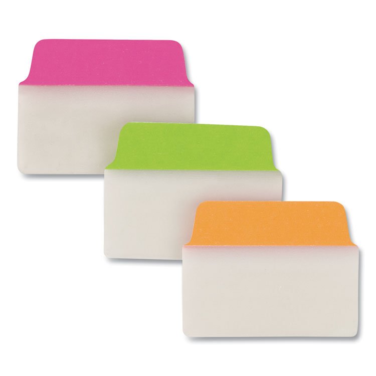 Avery Ultra Tabs Repositionable Tabs, Standard: 2" x 1.5", 1/5-Cut, Assorted Neon Colors, 48/Pack (AVE74756)