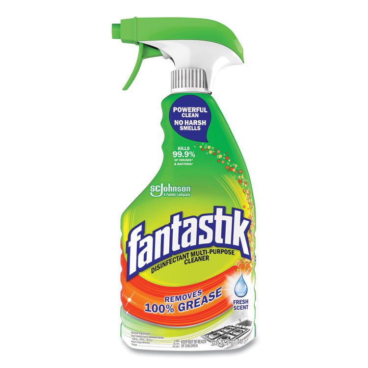 Fantastik Disinfectant Multi-Purpose Cleaner Fresh Scent, 32 oz Spray Bottle (SJN366095EA)