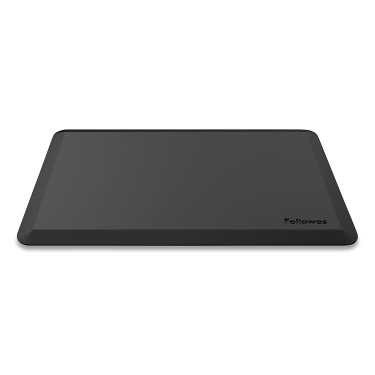 Fellowes Anti-Fatigue Wellness Mat, Rectangular; Beveled Edges, 36 x 24, Black (FEL8707002)