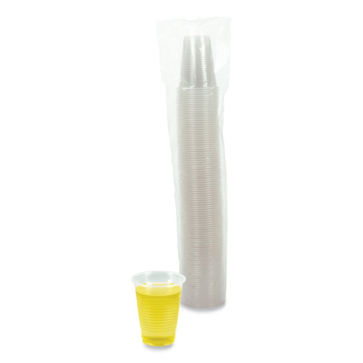 Boardwalk Translucent Plastic Cold Cups, 7 oz, 100/Pack (BWKTRANSCUP7PK)