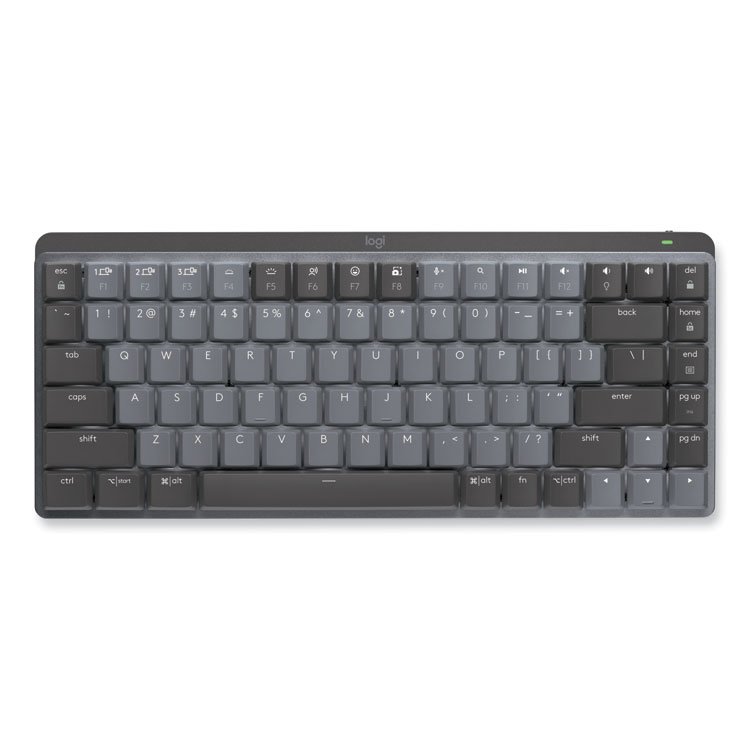 Logitech MX Mechanical Wireless Illuminated Performance Keyboard, Mini, Graphite (LOG920010550)