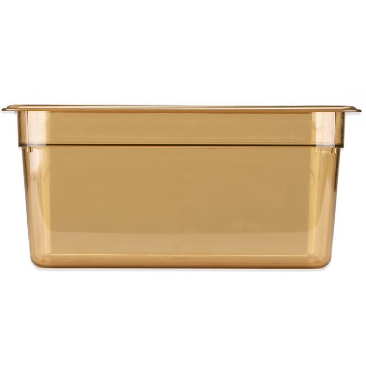 Carlisle StorPlus High Heat Food Pan, 5.7 qt, 12.75 x 12.75 x 6, Amber, Plastic (CFS3086213)
