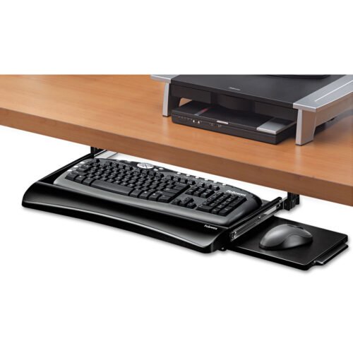 Fellowes Office Suites Underdesk Keyboard Drawer, 20.13w x 7.75d, Black (FEL9140303)