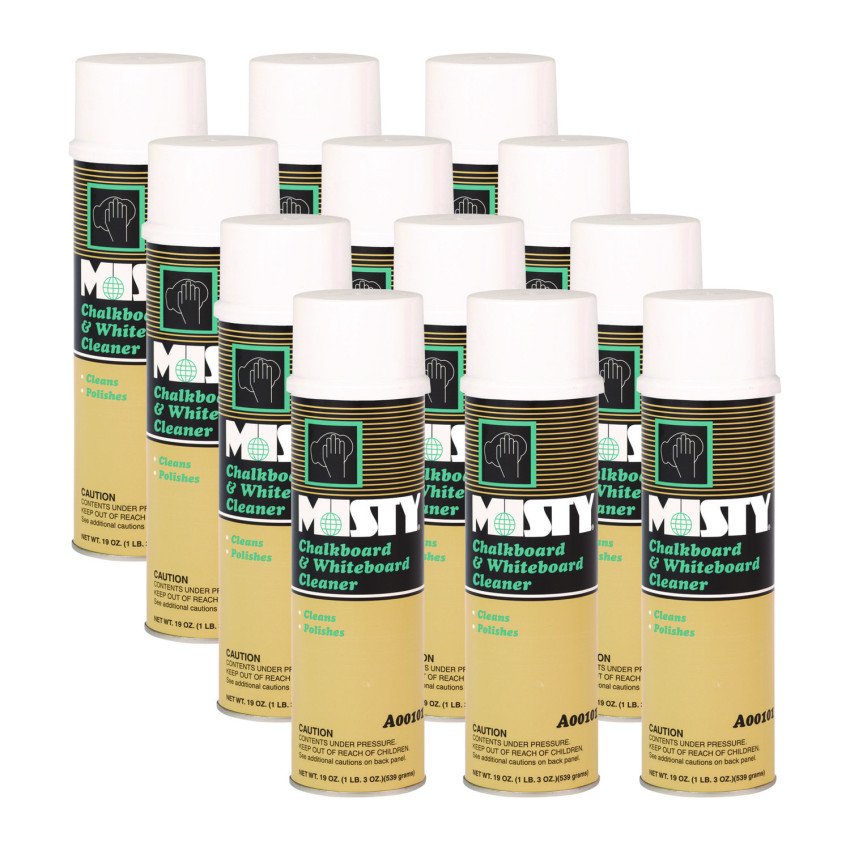 AMR1001403 - Misty Chalkboard and Whiteboard Cleaner, 19 oz Aerosol Spray, 12/Carton (AMR1001403)
