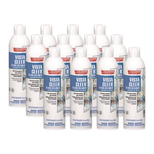 Chase Products Vista Cleer Ammonia-free, Clean Scent, 20 oz Aerosol Spray, 12/Carton (CHP5155)