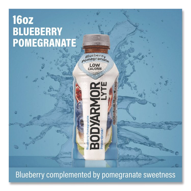 BDA10002011 - BodyArmor LYTE Sports Drink, Blueberry Pomegranate, 16 oz Bottle, 12/Pack (BDA10002011) - Image 4