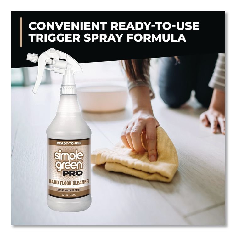 SMP0505032 - Simple Green Pro Hard Floor Cleaner, Lemon Verbena Scent; 32 oz Spray Bottle, 12/Carton (SMP0505032) - Image 6