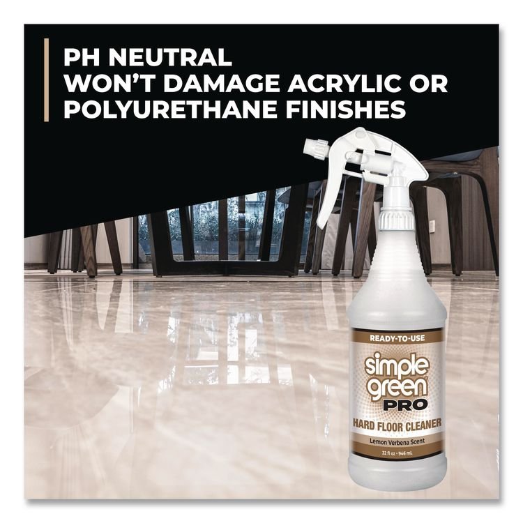 SMP0505032 - Simple Green Pro Hard Floor Cleaner, Lemon Verbena Scent; 32 oz Spray Bottle, 12/Carton (SMP0505032) - Image 7