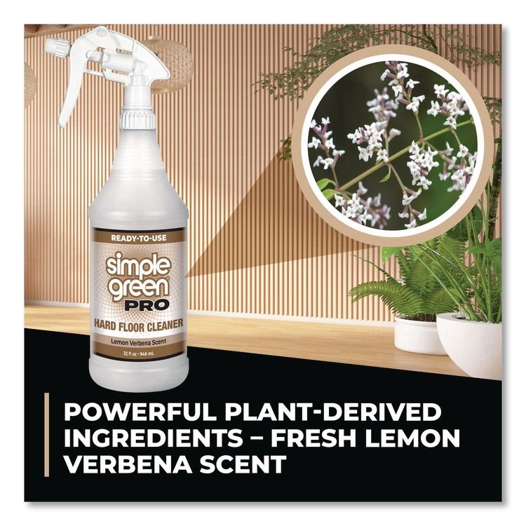 SMP0505032 - Simple Green Pro Hard Floor Cleaner, Lemon Verbena Scent; 32 oz Spray Bottle, 12/Carton (SMP0505032) - Image 8